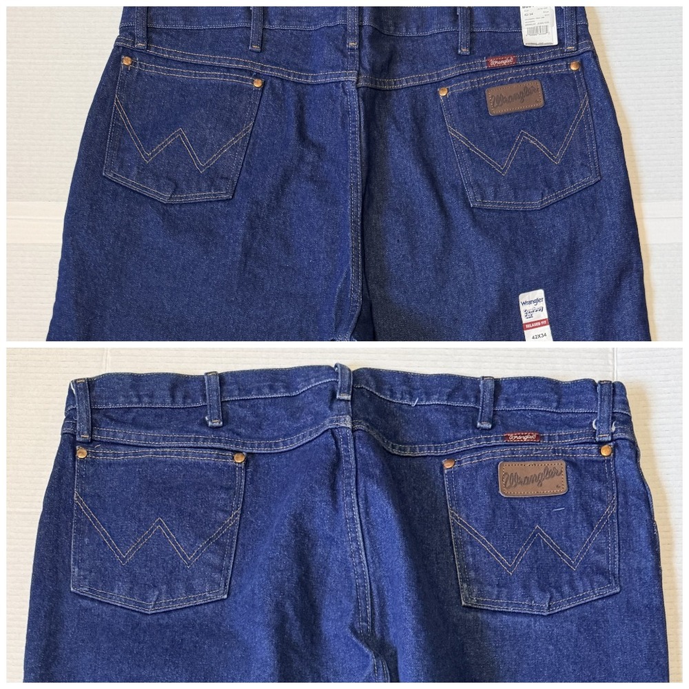 2 WRANGLER 13MWZPW Jeans - Men's Original  Fit Cowboy Cut - 42x34 - NWT NEW